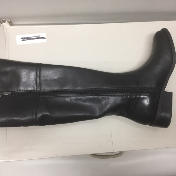 NIB Marc Fisher Galaya black leather tall Boot 5 - Picture 9 of 11